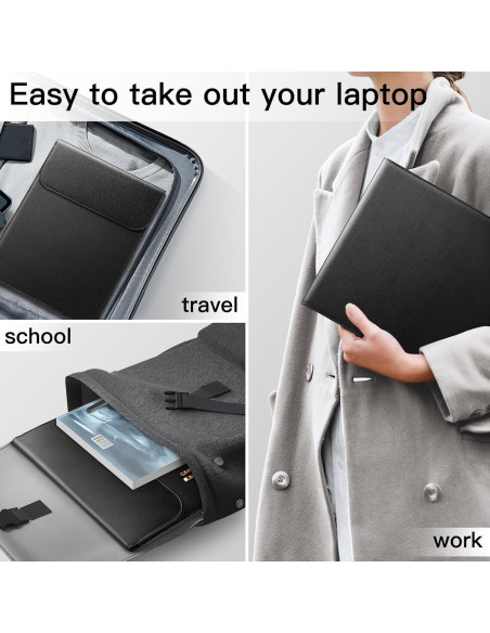 Funda delgada JETech para MacBook Air/Pro 13" Negro