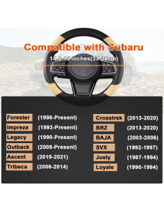 Cubierta de Volante GIANT PANDA Beige para Subaru Forester 2