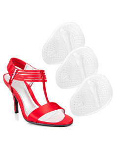3 Pares Almohadillas Metatarsales Mujeres WY LIGHTING, Transparente