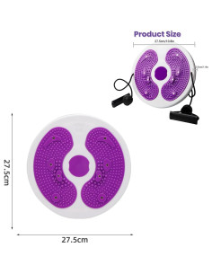 Disco de Ejercicio Ab Twister Crayfomo con Masaje Magnético 27.5cm 2
