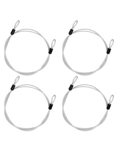 Candado de Seguridad de Cable 4FT SWZHAI Acero Trenzado Plata