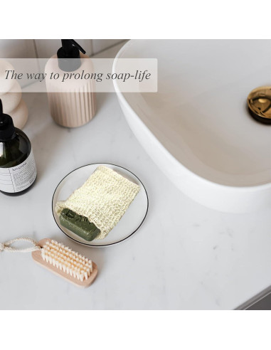 Bolsa de Jabón de Sisal Natural ZEPELOFFY - 10 Paquetes