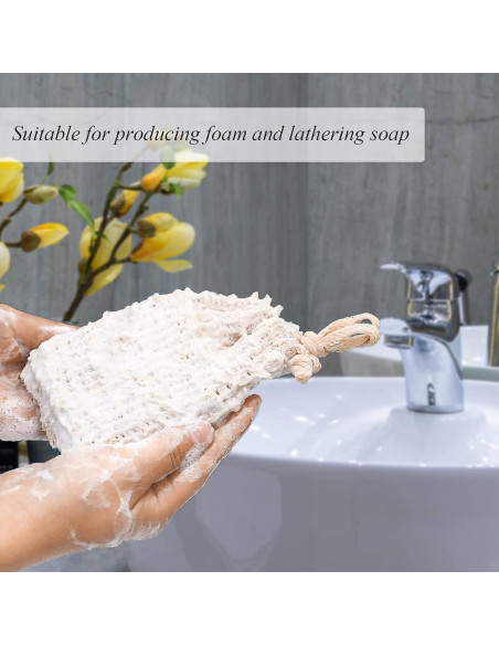 Bolsa de Jabón de Sisal Natural ZEPELOFFY - 10 Paquetes