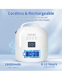 Lámpara de Uñas LED UV BIDUO 86W Inalámbrica Recargable 2