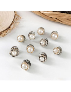 10 Botones de Perla Vingol 12mm para Ropa y Manualidades 2