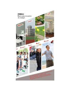 Conjunto Diabolo Chino HenMerry Triple Rodamiento 13 cm Transparente 2