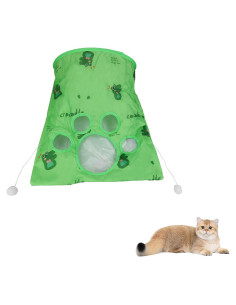 Túnel para gatos Andiker 43x28x33cm con 3 bolas y ratón