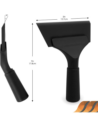 Espátula de Goma EHDIS 12.7 cm para Limpieza de Ventanas y Espejos