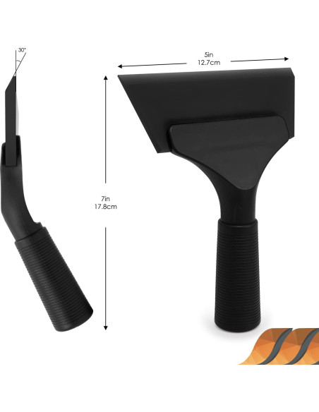 Espátula de Goma EHDIS 12.7 cm para Limpieza de Ventanas y Espejos