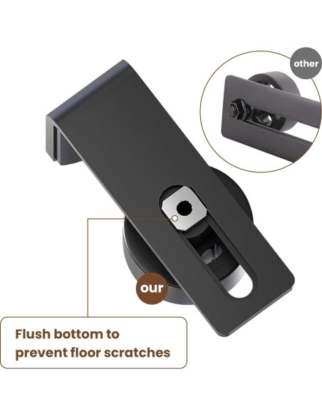 Guía de Piso Deslizante AONAYIOA 2 Pcs Ajustable para Puerta