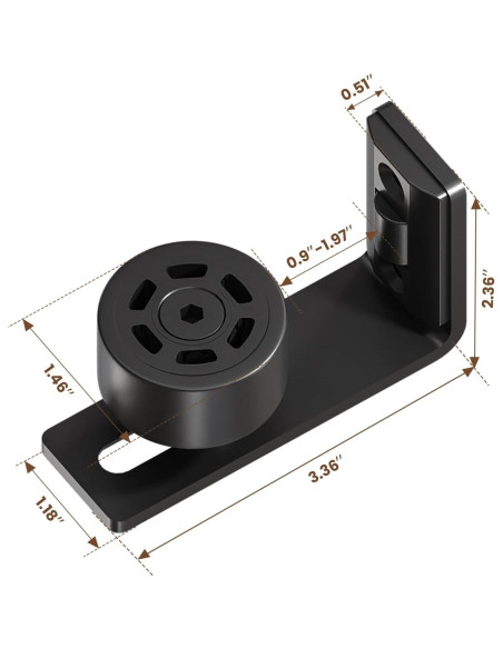 Guía de Piso Deslizante AONAYIOA 2 Pcs Ajustable para Puerta