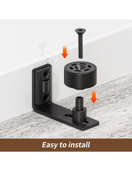 Guía de Piso Deslizante AONAYIOA 2 Pcs Ajustable para Puerta