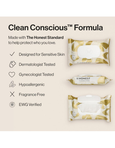Toallitas Desechables The Honest Company 42 Unidades Piel Sensible