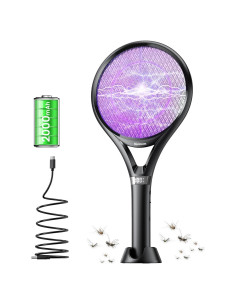 Raqueta Eléctrica para Moscas Minimoon 2000mAh 2500V LED