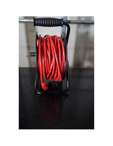 Soporte de Carrete de Extensión Metal Woods 22849 45.72m Negro