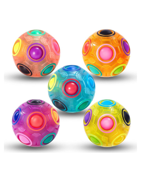 Bola de Rompecabezas Mágica Antiestrés Vdealen 7 cm - Paquete de 5