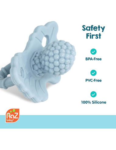 Chupete RaZbaby Oso RaZbuddy para Dentición - Silicona BPA Free
