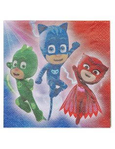 Servilletas de Almuerzo PJ Masks - Paquete de 16 - 16.5 cm