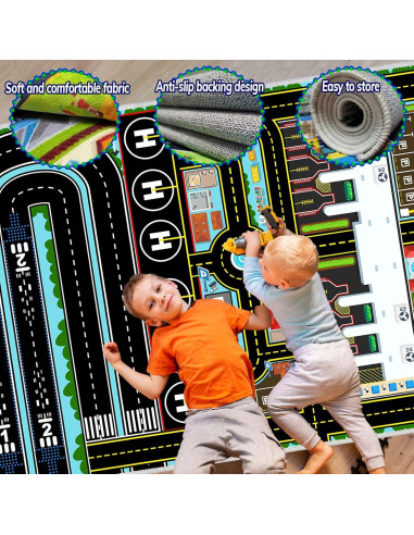 Alfombra de Juego Aeropuerto YSYTLCL 0.79x1.19m Antideslizante