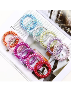 Cintas de Pelo Elásticas Traceless Emrlyr 12PCS Multicolor 2