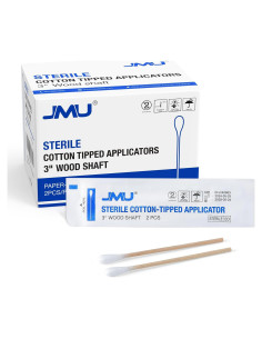 Bastones de Algodón Estériles JMU 3" (7.62 cm) - Pack 200