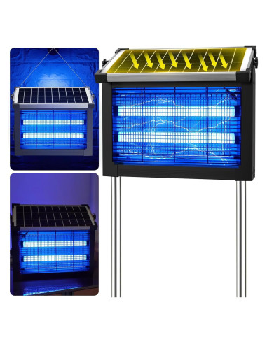 Asesino de Mosquitos Solar Zwiran 4500V Impermeable 2.29kg