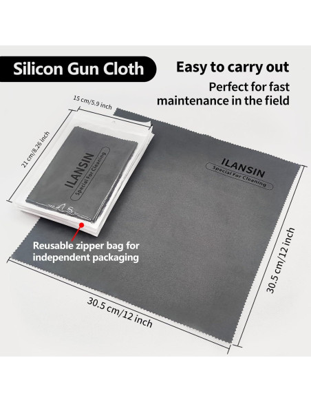 Paño de Silicona para Armas ILANSIN 30.48x30.48 cm - 1 Paquete