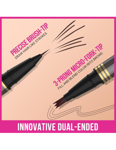 Lápiz de Cejas iMethod 2-en-1 Marrón Claro - Microblading