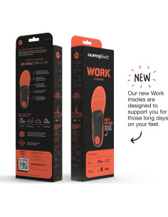 Plantillas ortopédicas recortables Superfeet Work Cushion - Hombres 5.5-7 2