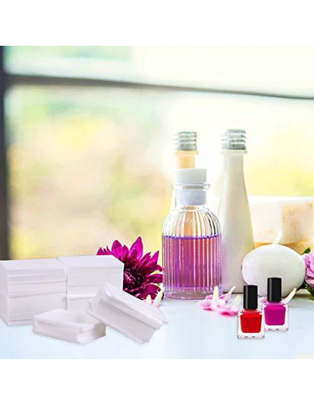 1000 Toallitas de Algodón Sin Pelusa + Botella Dispensadora