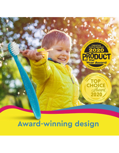 Cepillo de dientes RADIUS Totz para niños, 6 unidades, cerdas suaves