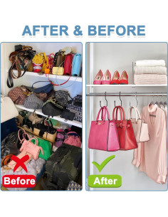 Colgador de Bolsos Grande DHYLRICHER - 12 Piezas Antideslizante 2