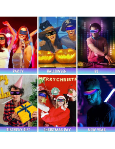 Gafas LED Bluetooth Cokotee-2 Personalizables para Fiestas 2