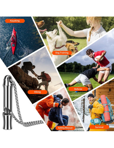 Silbato de Emergencia Dantoel de Titanio 120dB para Outdoor