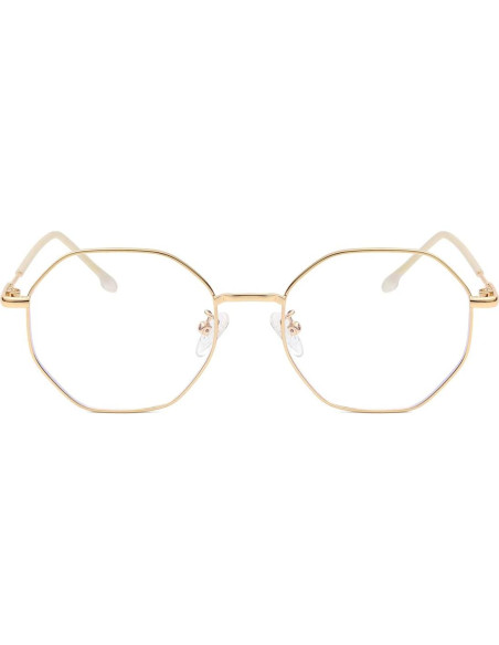 Gafas NIDOVIX Sin Prescripción Unisex Anti-luz Azul Oro