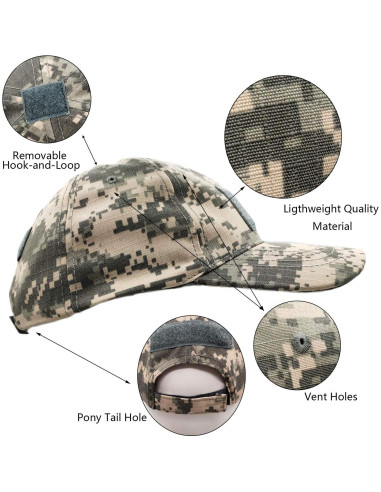 Conjunto Gorra Camo y Gaiter de Cuello UV Táctico