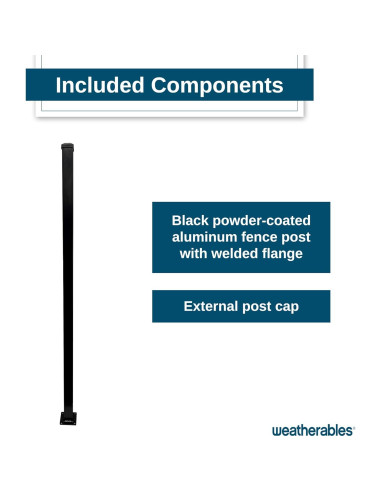 Kit de Cerca de Aluminio Weatherables Livingston 130 cm DIY