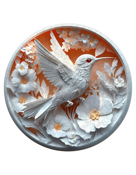 Rompecabezas de Madera 3D Lovpippi Colibrí 100 Piezas 21.5cm