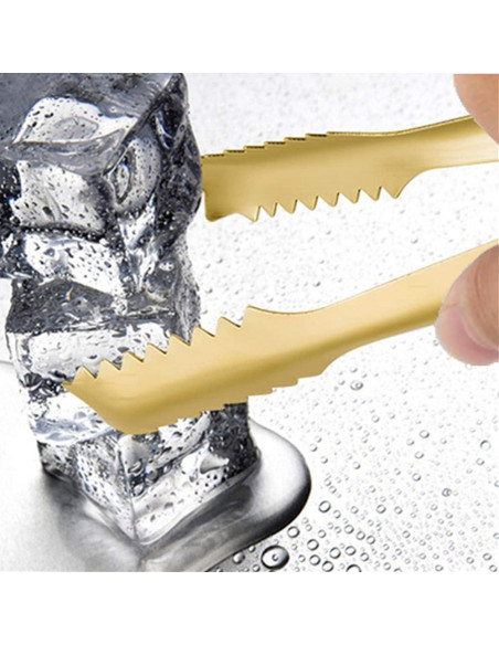 Cuchara de Hielo y Pinzas de Acero Inoxidable REJZZDKOE Oro