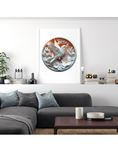 Rompecabezas de Madera 3D Lovpippi Colibrí 100 Piezas 21.5cm