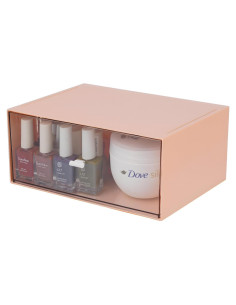 Organizador de Escritorio Apilable OSsteed con 1 Cajón Rosa