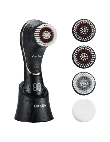 Cepillo Facial Eléctrico Orauley IPX7 Recargable 4 Cabezas