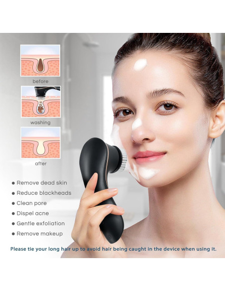 Cepillo Facial Eléctrico Orauley IPX7 Recargable 4 Cabezas Cepillo Facial Eléctrico Orauley IPX7 Recargable 4 Cabezas