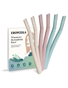 Navajas de Dermaplaning EROWZOLA 6pcs para Cejas y Vello Facial