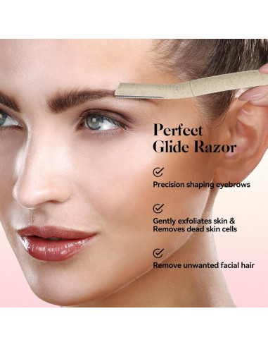 Navajas de Dermaplaning EROWZOLA 6pcs para Cejas y Vello Facial