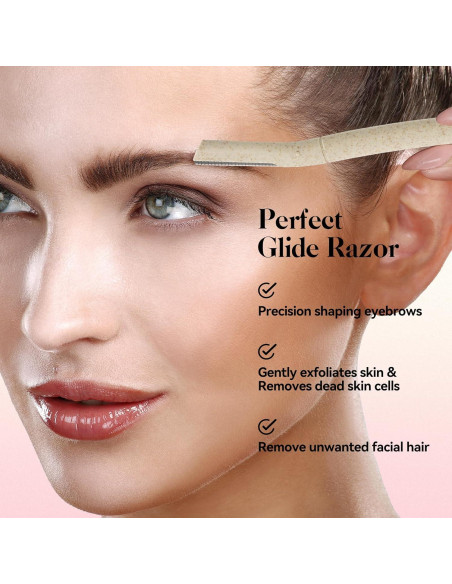 Navajas de Dermaplaning EROWZOLA 6pcs para Cejas y Vello Facial