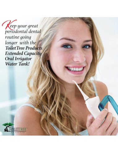 Tanque de Agua Extendida ToiletTree para Irrigador Oral Azul