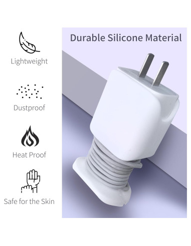 Funda de Silicona 2 en 1 L-WASH para Cargador iPhone 18W/20W