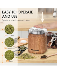Molino Eléctrico de Especias Hermolante 200W Compacto 13cm 2
