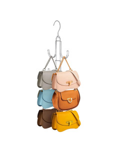 Organizador de Perchas para Bolsos Myfolrena - Acero Inoxidable Plata